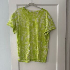 lululemon athletica Lime Tie-Dye Short Sleeve Tee